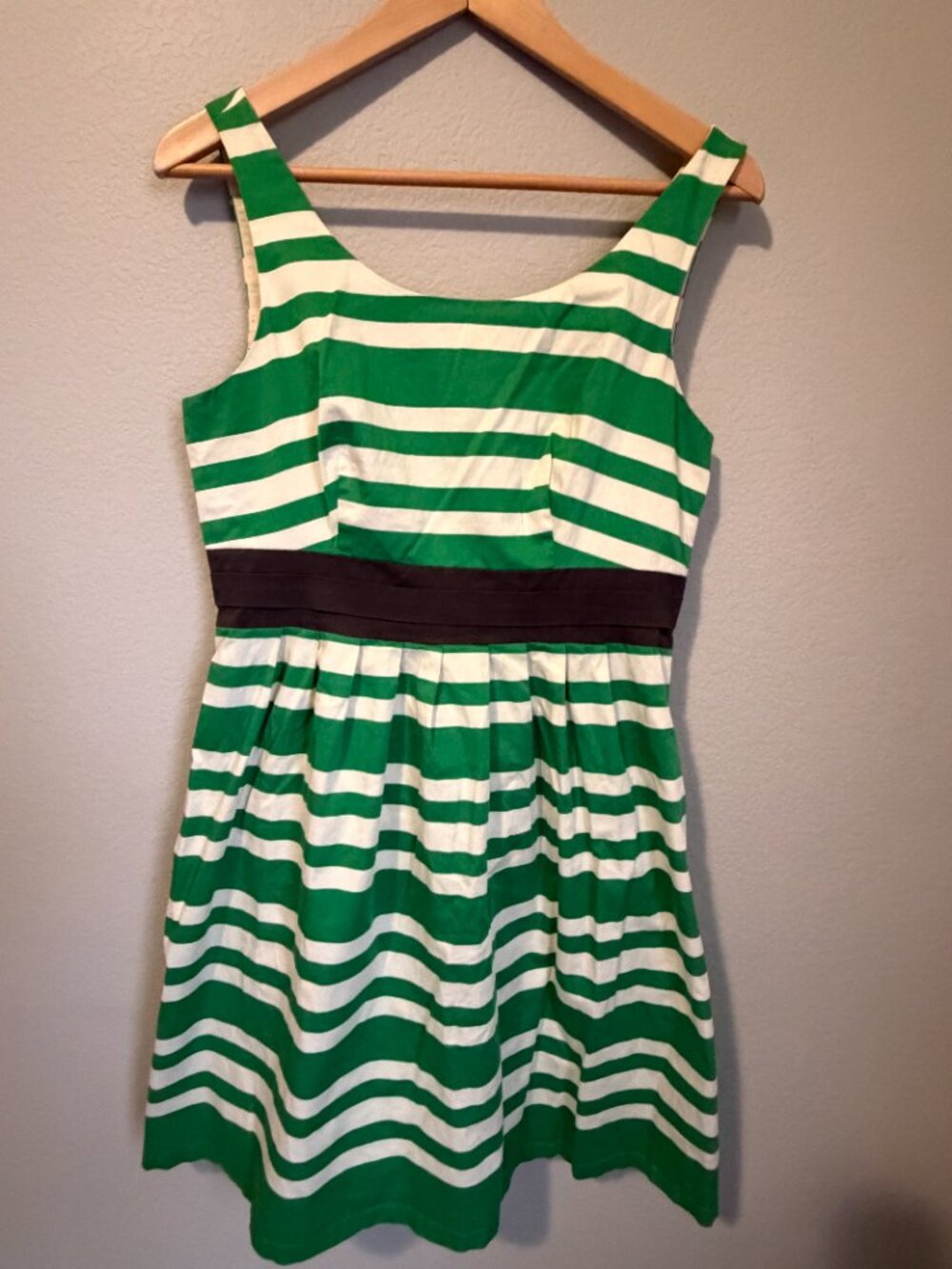 The Limited green striped summer dress | Size 8